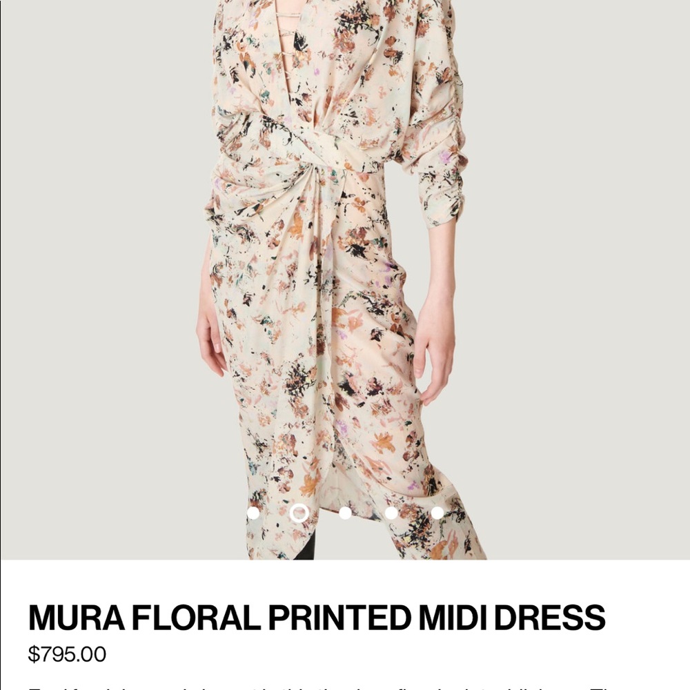 IRO MURA FLORAL PRINTED MINI DRESS